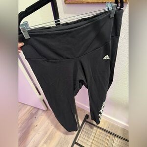 Adidas Women's Black Logo Leggings